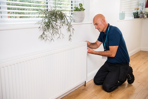 D&G engineer bleeding a radiator